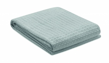 Logo trade promotional merchandise image of: Cotton wafle blanket 350 gr/m²