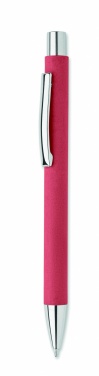 Logo trade promotional giveaways picture of: Recycled paper push ball pen