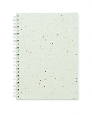 Logo trade promotional items picture of: A5 seed paper cover notebook