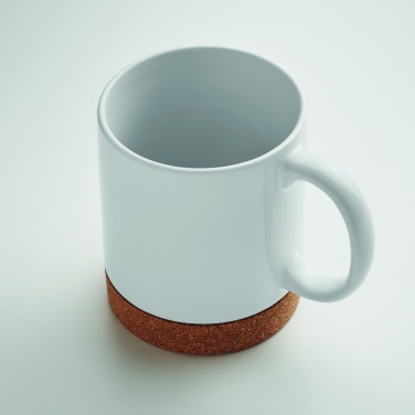 Logo trade promotional products image of: Sublimation ceramic cork mug