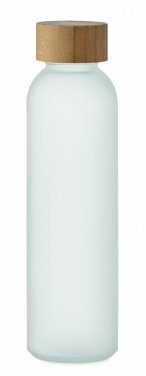 Logotrade business gift image of: Frosted glass bottle 500ml