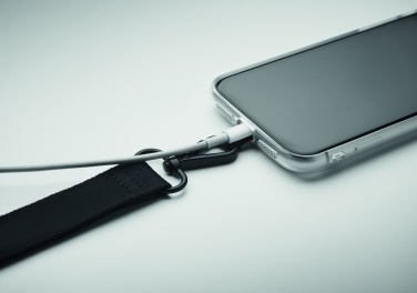 Logo trade business gift photo of: Polyester phone wrist strap