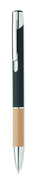 Logotrade corporate gifts photo of: Ballpoint pen made of aluminum with a bamboo grip