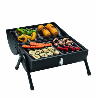 Logo trade business gift photo of: Portable barbecue with chimney