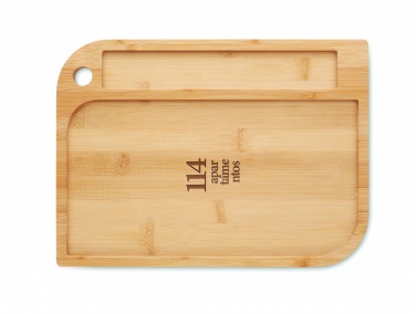 Logo trade advertising products image of: Meal plate in bamboo