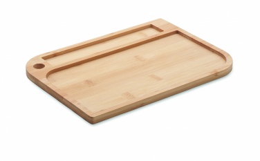 Logo trade promotional giveaways picture of: Meal plate in bamboo