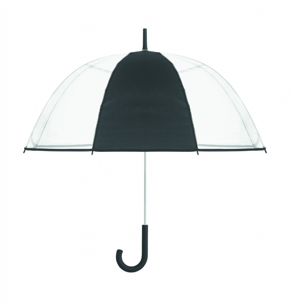 Logo trade promotional giveaways picture of: Transparent 23 inch manual open umbrella
