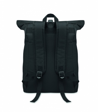 Logo trade business gift photo of: 600Dpolyester rolltop backpack