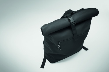 Logo trade promotional giveaways image of: 600Dpolyester rolltop backpack