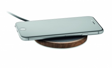 Logotrade promotional merchandise image of: Wireless charger in acacia 15W