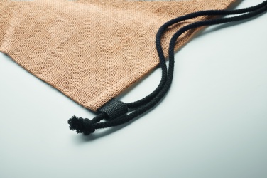 Logo trade promotional products picture of: Jute drawstring bag