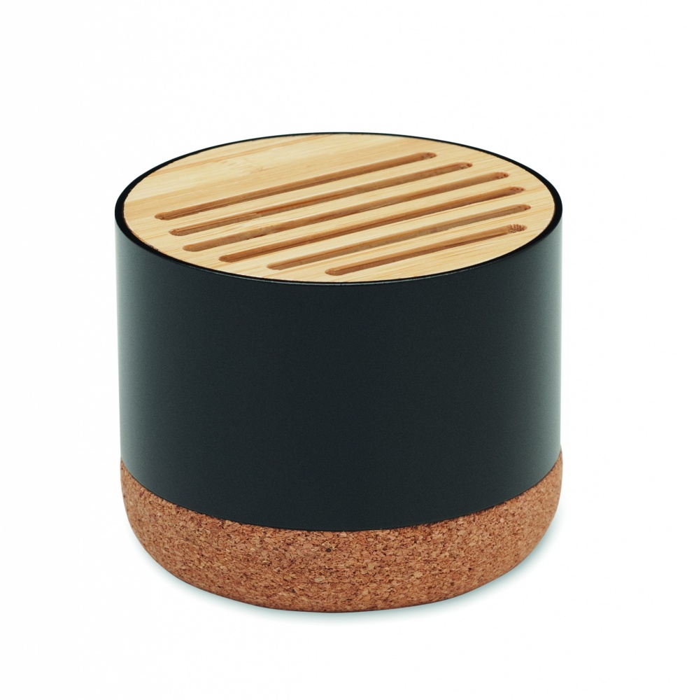 Logo trade promotional items image of: Cork and aluminium speaker