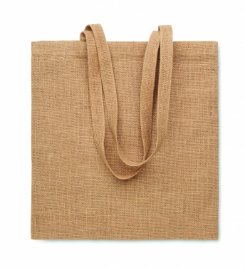 Logo trade corporate gifts picture of: Jute long handled shopping bag