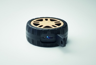 Logo trade promotional merchandise picture of: Wireless speaker tire shaped