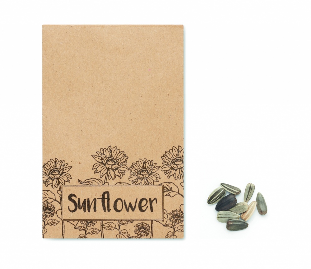 Logo trade promotional gifts image of: Sunflower seeds in envelope