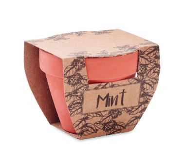 Logotrade corporate gift image of: Terracotta pot mint seeds