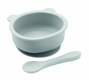 Logotrade promotional merchandise picture of: Silicone spoon, bowl baby set