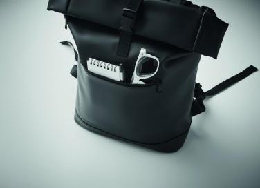 Logo trade promotional items picture of: Laptop PU Rolltop backpack