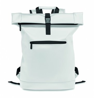 Logotrade promotional item image of: Laptop PU Rolltop backpack