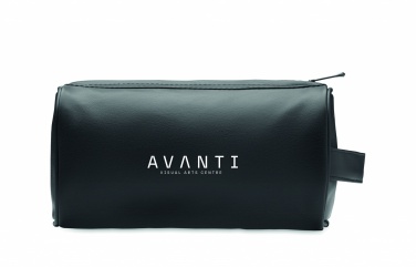Logo trade promotional products image of: Soft PU cosmetic bag and zipper