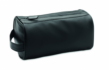 Logo trade promotional items picture of: Soft PU cosmetic bag and zipper