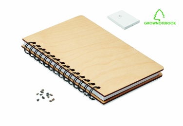 Logotrade advertising product picture of: A5 Birch tree GROWBOOK™
