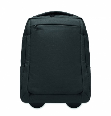 Logotrade promotional giveaways photo of: A portable backpack trolley with wheels, made of 600D RPET polyester