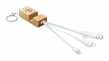 Logotrade promotional merchandise photo of: Bamboo key ring and stand Salo
