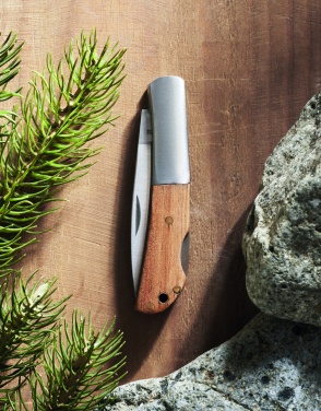 Logotrade business gifts photo of: Foldable knife in acacia wood