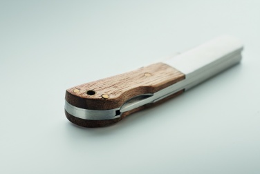 Logotrade promotional product image of: Foldable knife in acacia wood