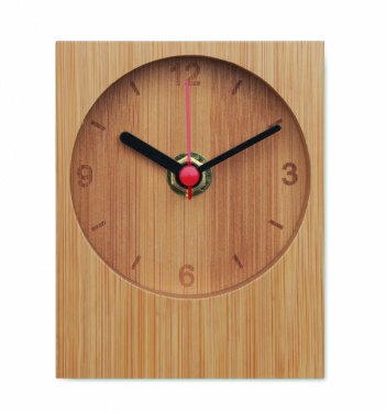 Logotrade advertising product image of: Bamboo table clock