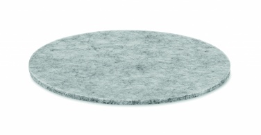 Logo trade promotional giveaways image of: Round coaster in RPET felt