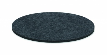 Logo trade promotional merchandise picture of: Round coaster in RPET felt
