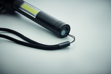 Logotrade promotional item image of: 3-in-1 aluminum flashlight with an emergency hammer and seatbelt cutter, customizable with printing