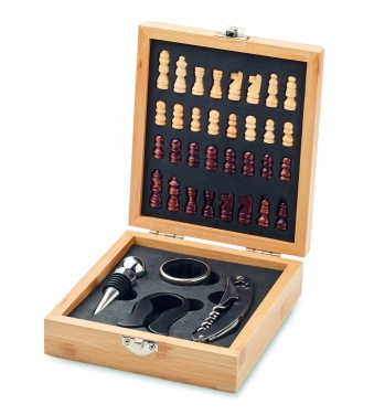 Logo trade promotional item photo of: Chess board wine set