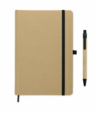 Logo trade promotional products picture of: A5 notebook in recycled carton