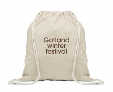 Logo trade promotional gifts picture of: Recycled cotton drawstring bag