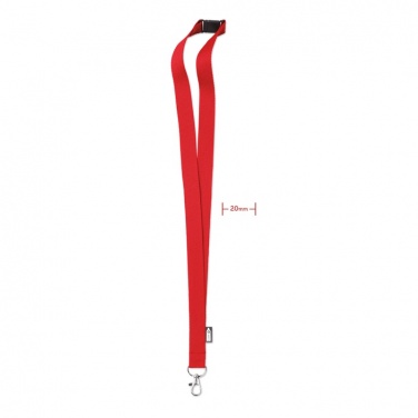 Logo trade promotional items picture of: Lanyard in RPET 20 mm