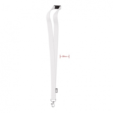 Logotrade promotional merchandise picture of: Lanyard in RPET 20 mm