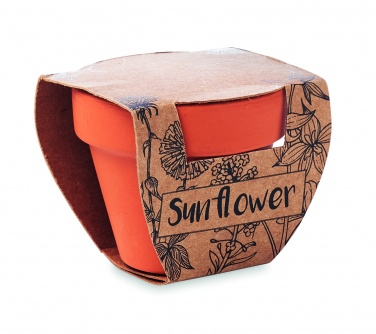 Logo trade promotional products picture of: Terracotta pot 'sunflower'