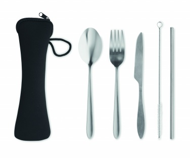 Logo trade promotional items image of: Cutlery set stainless steel