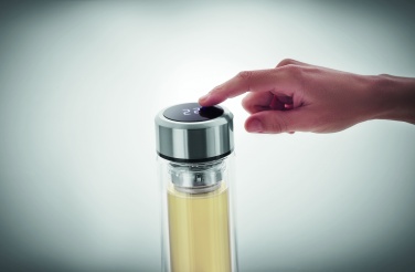 Logotrade promotional products photo of: Bottle with touch thermometer