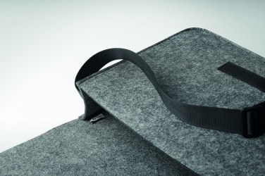 Logo trade business gifts image of: RPET felt laptop bag