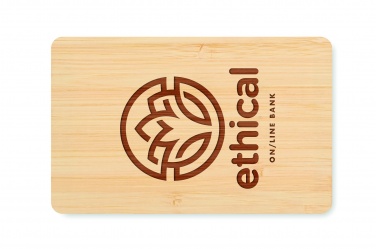Logotrade advertising product image of: RFID card in bamboo material
