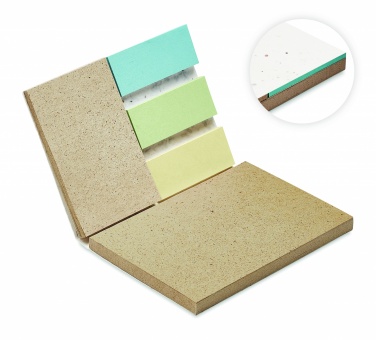 Logotrade promotional products photo of: Grass/seed paper memo pad