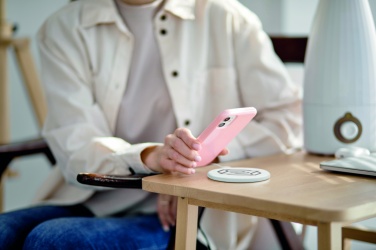 Logo trade advertising products image of: ABS wireless charger 10W