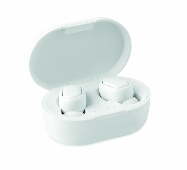 Logo trade promotional items picture of: Recycled ABS TWS earbuds