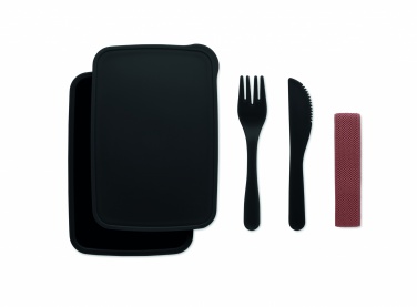 Logo trade promotional giveaway photo of: Lunch box with cutlery