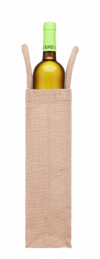 Logo trade advertising products picture of: Jute wine bag for one bottle