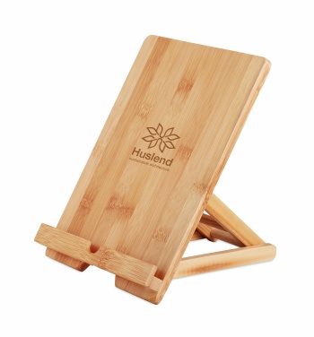 Logo trade promotional giveaways image of: Bamboo tablet stand TUANUI